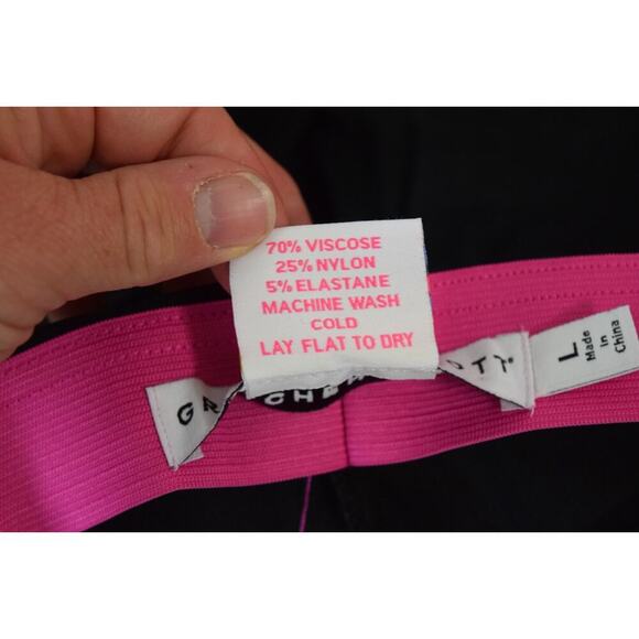 Gretchen Scott Gripeless Pull On Ankle Pants Large Stretch Womens Slip Hem - Picture 4 of 4